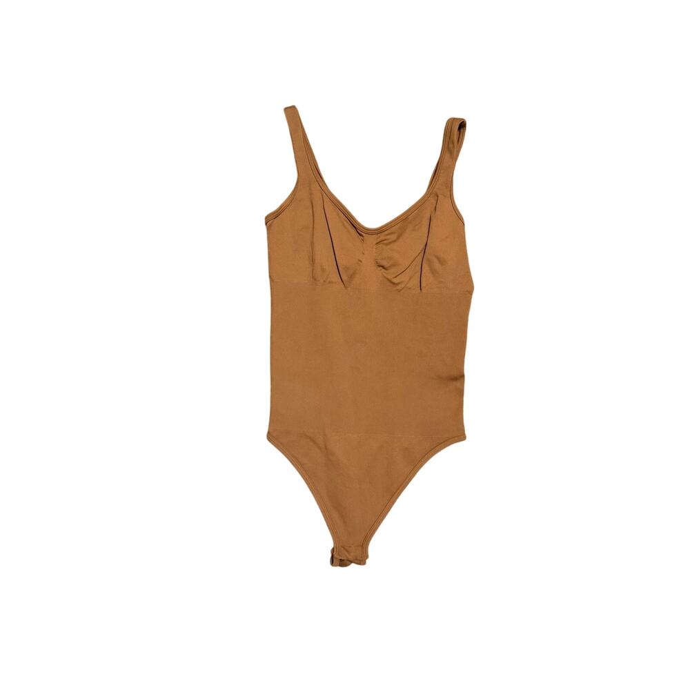 OQQ Brown Seamless Shaping Bodysuit – Size Medium